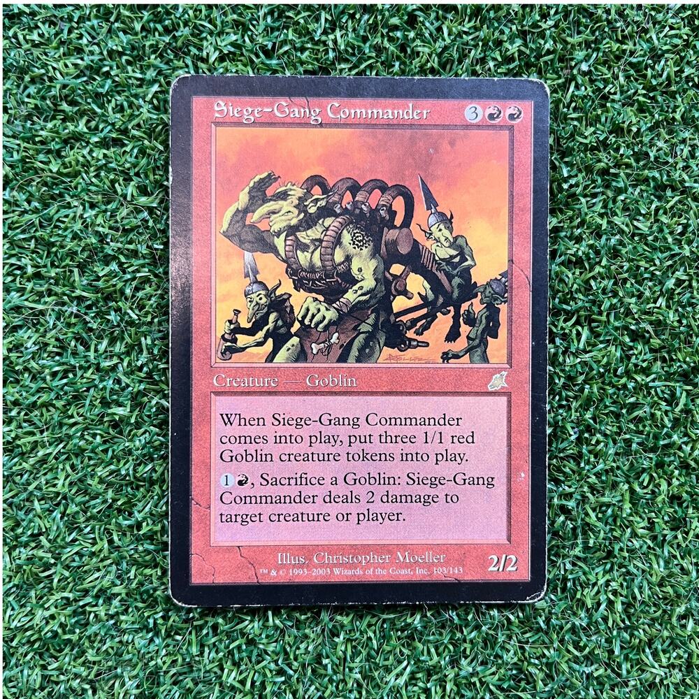 MTG Siege-Gang Commander Scourge 103/143 Goblin Rare Magic The Gathering MP